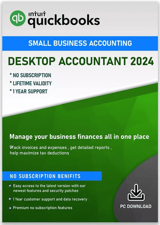 Intuit Quickbooks Desktop Accountant 2024 Lifetime Activation for Windows