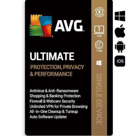 AVG Ultimate 2025 2 Years License 1 Device Global Activation