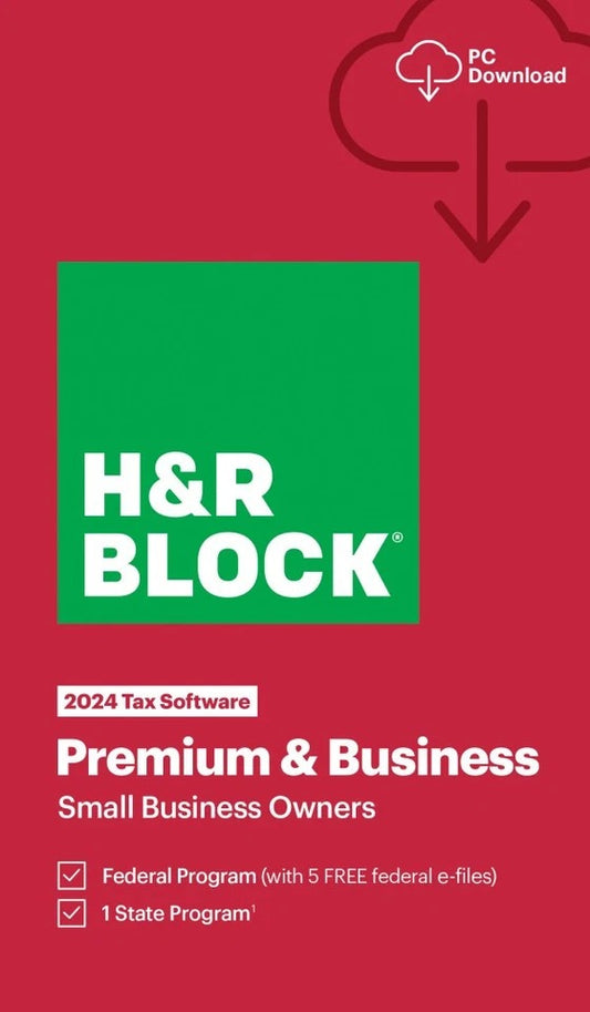H&R Block Premium & Business 2024 Tax Software (USA)